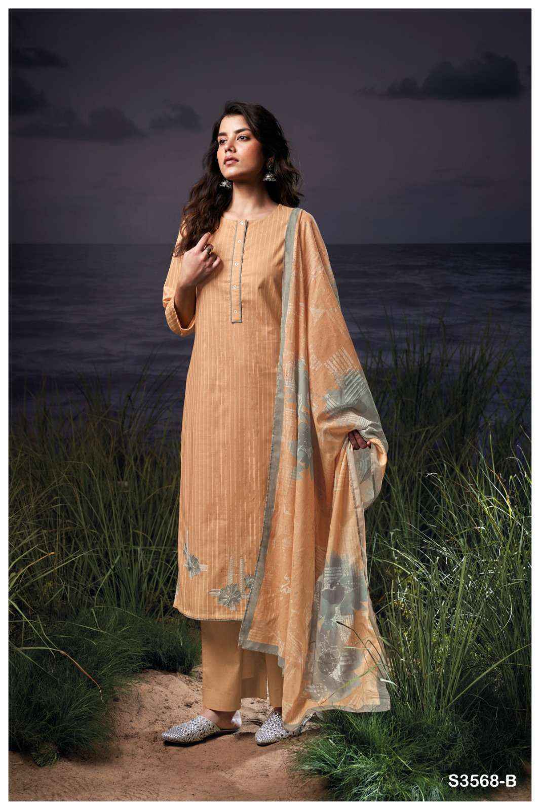 Ganga Hadiya 3568 Cotton Dress Material 4 pcs Catalogue