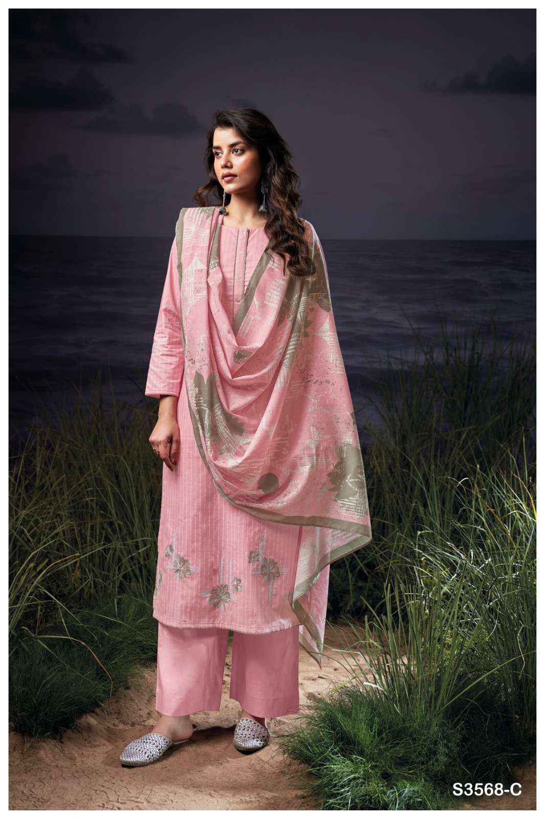 Ganga Hadiya 3568 Cotton Dress Material 4 pcs Catalogue