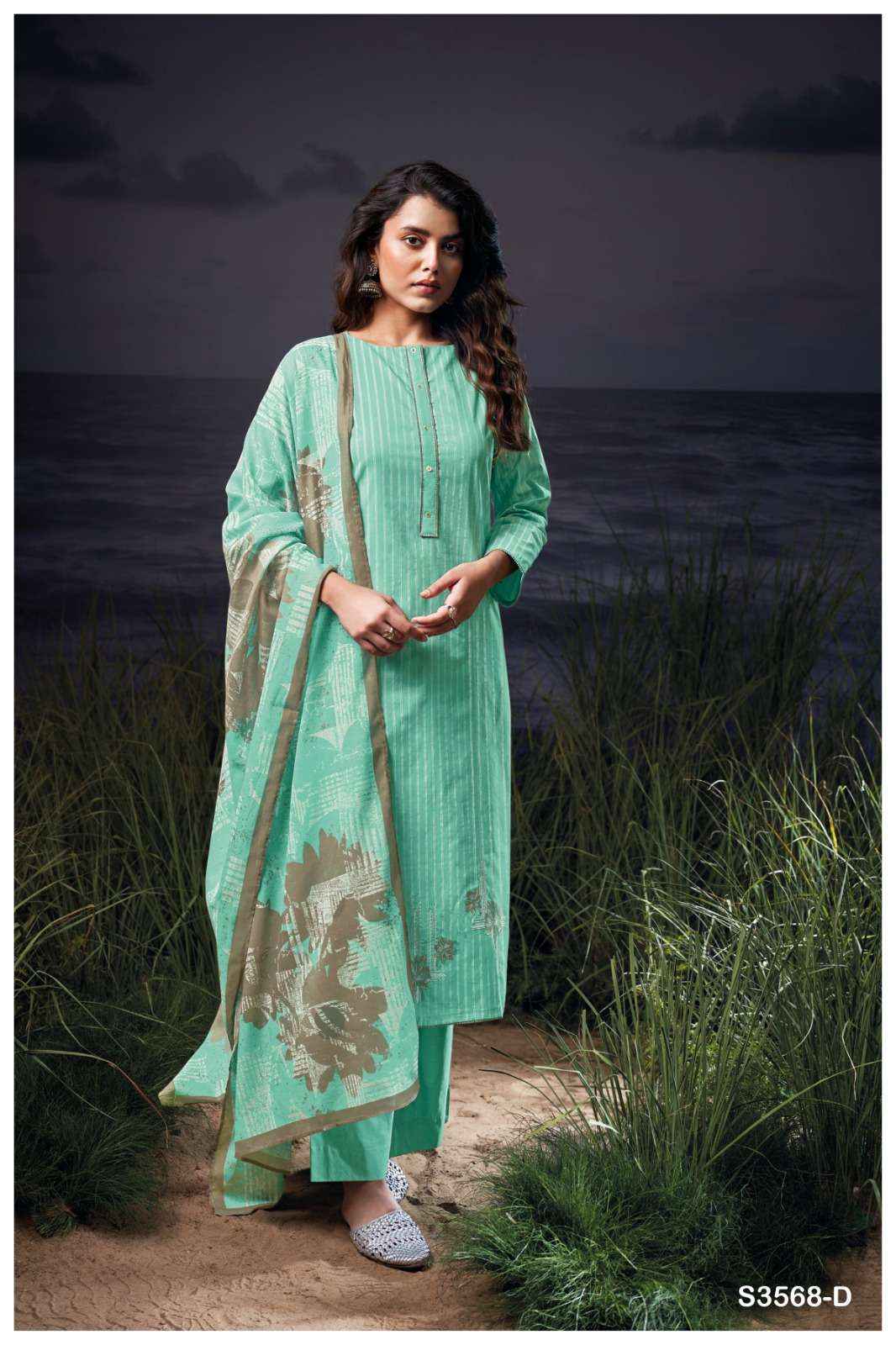 Ganga Hadiya 3568 Cotton Dress Material 4 pcs Catalogue