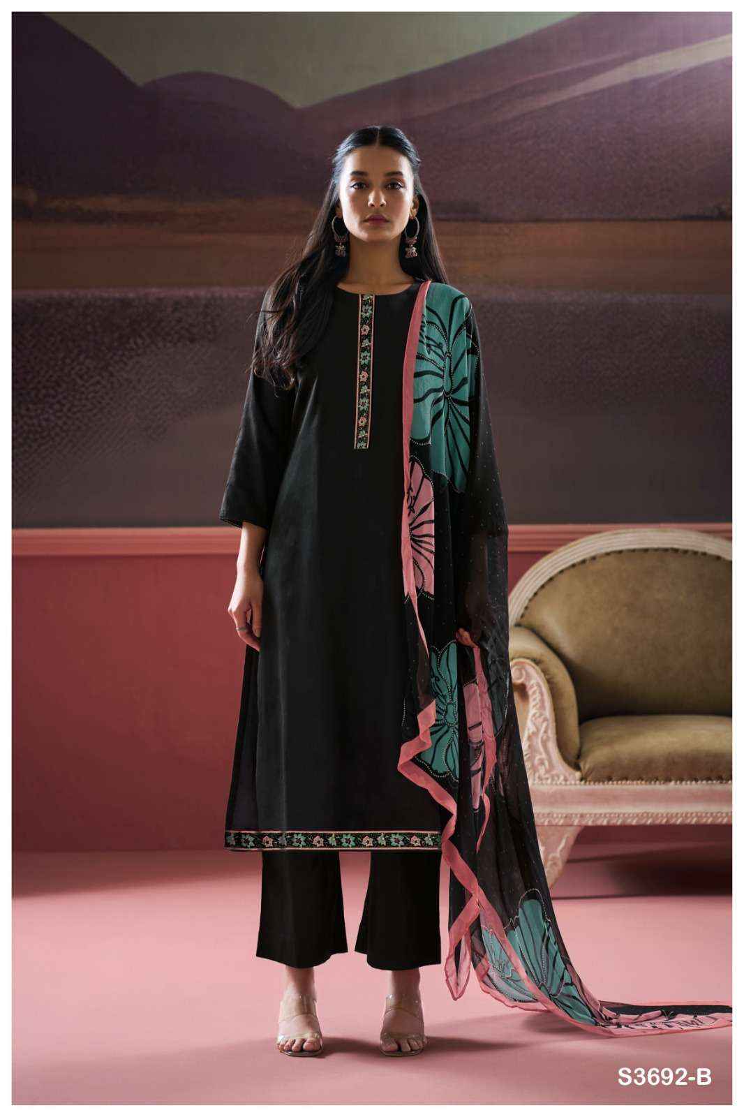 Ganga Kalash 3692 Cotton Silk Dress Material 4 pcs Catalogue