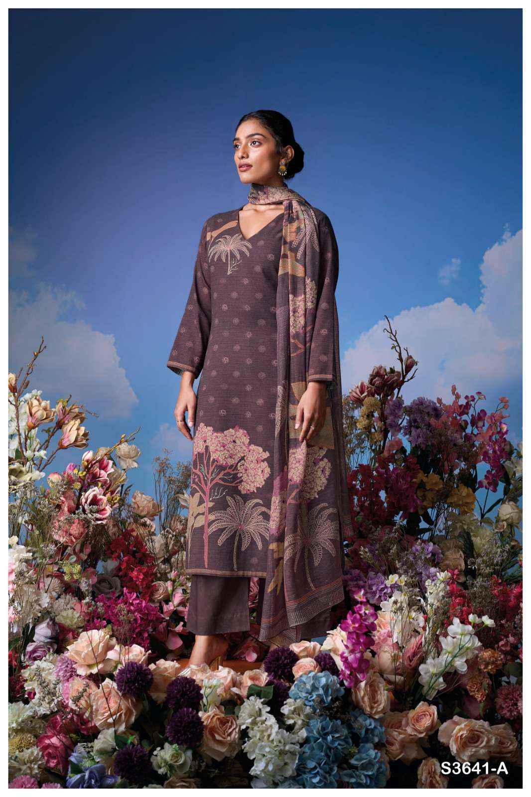 Ganga Ziya 3641 Cotton Dress Material 4 pcs Catalogue