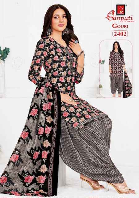 Ganpati Gouri Vol 10 Cotton Dress Material 15 pcs Catalogue
