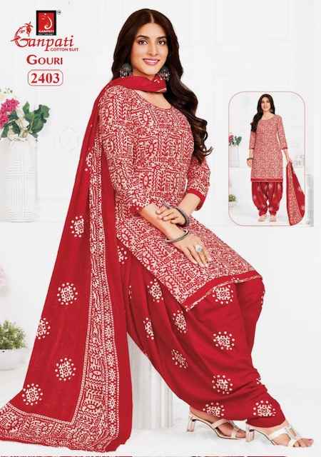 Ganpati Gouri Vol 10 Cotton Dress Material 15 pcs Catalogue