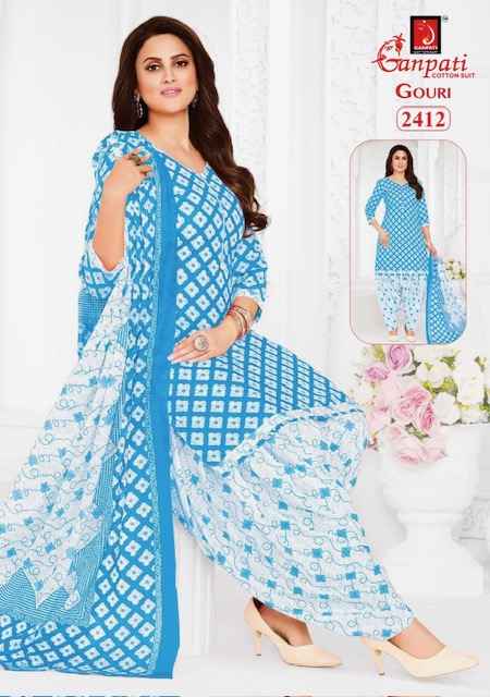 Ganpati Gouri Vol 10 Cotton Dress Material 15 pcs Catalogue