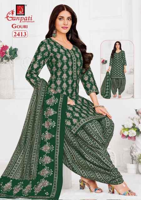 Ganpati Gouri Vol 10 Cotton Dress Material 15 pcs Catalogue