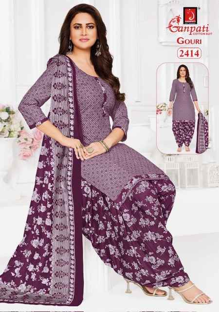 Ganpati Gouri Vol 10 Cotton Dress Material 15 pcs Catalogue
