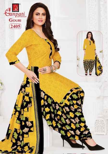 Ganpati Gouri Vol 10 Cotton Dress Material 15 pcs Catalogue