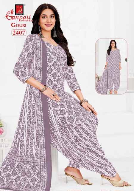 Ganpati Gouri Vol 10 Cotton Dress Material 15 pcs Catalogue