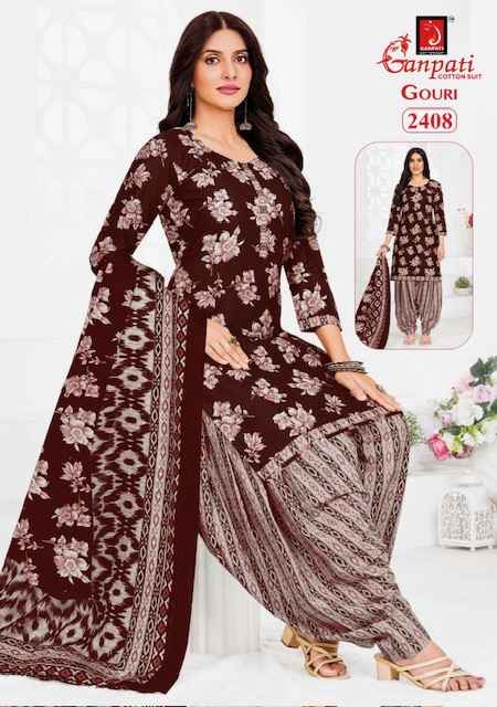 Ganpati Gouri Vol 10 Cotton Dress Material 15 pcs Catalogue