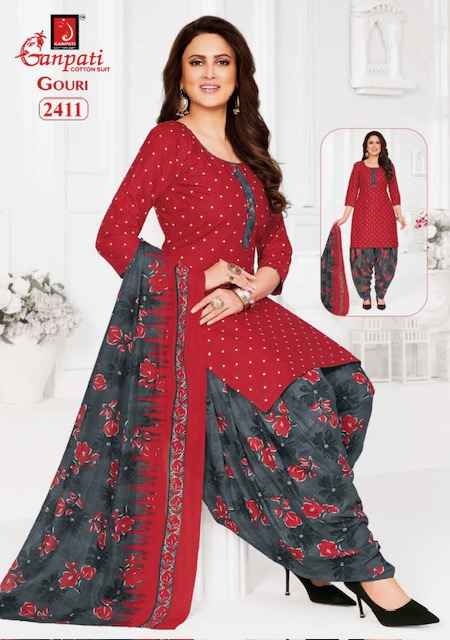 Ganpati Gouri Vol 10 Cotton Dress Material 15 pcs Catalogue