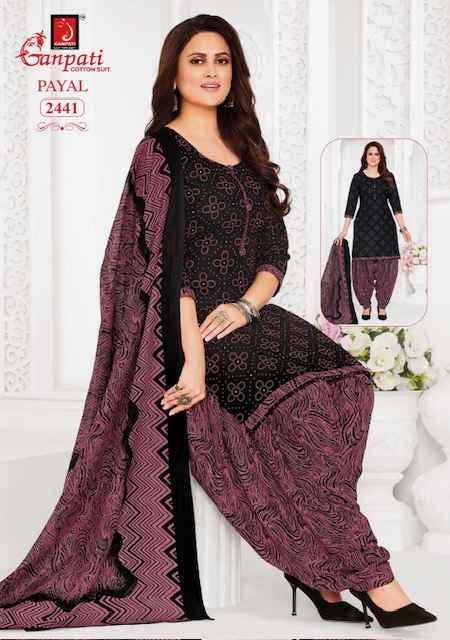 Ganpati Payal Vol 10 Cotton Dress Material 15 pcs Catalogue