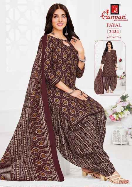 Ganpati Payal Vol 10 Cotton Dress Material 15 pcs Catalogue