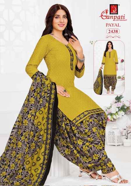 Ganpati Payal Vol 10 Cotton Dress Material 15 pcs Catalogue