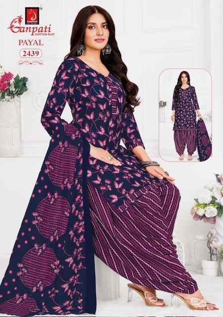 Ganpati Payal Vol 10 Cotton Dress Material 15 pcs Catalogue