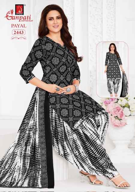 Ganpati Payal Vol 10 Cotton Dress Material 15 pcs Catalogue