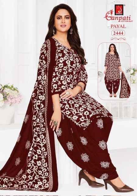 Ganpati Payal Vol 10 Cotton Dress Material 15 pcs Catalogue