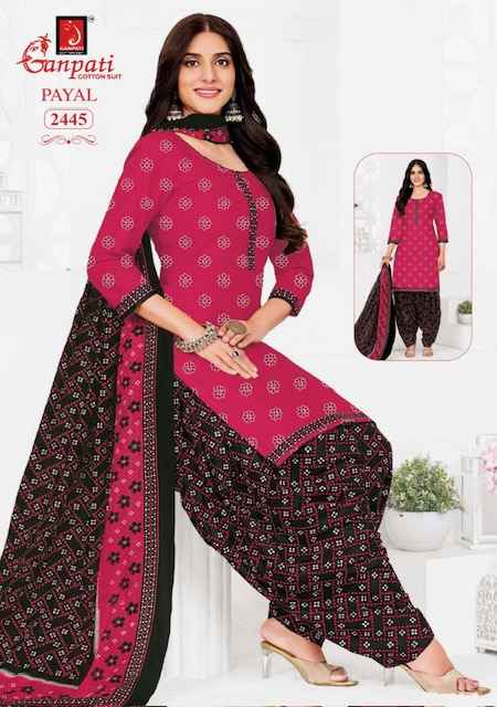 Ganpati Payal Vol 10 Cotton Dress Material 15 pcs Catalogue