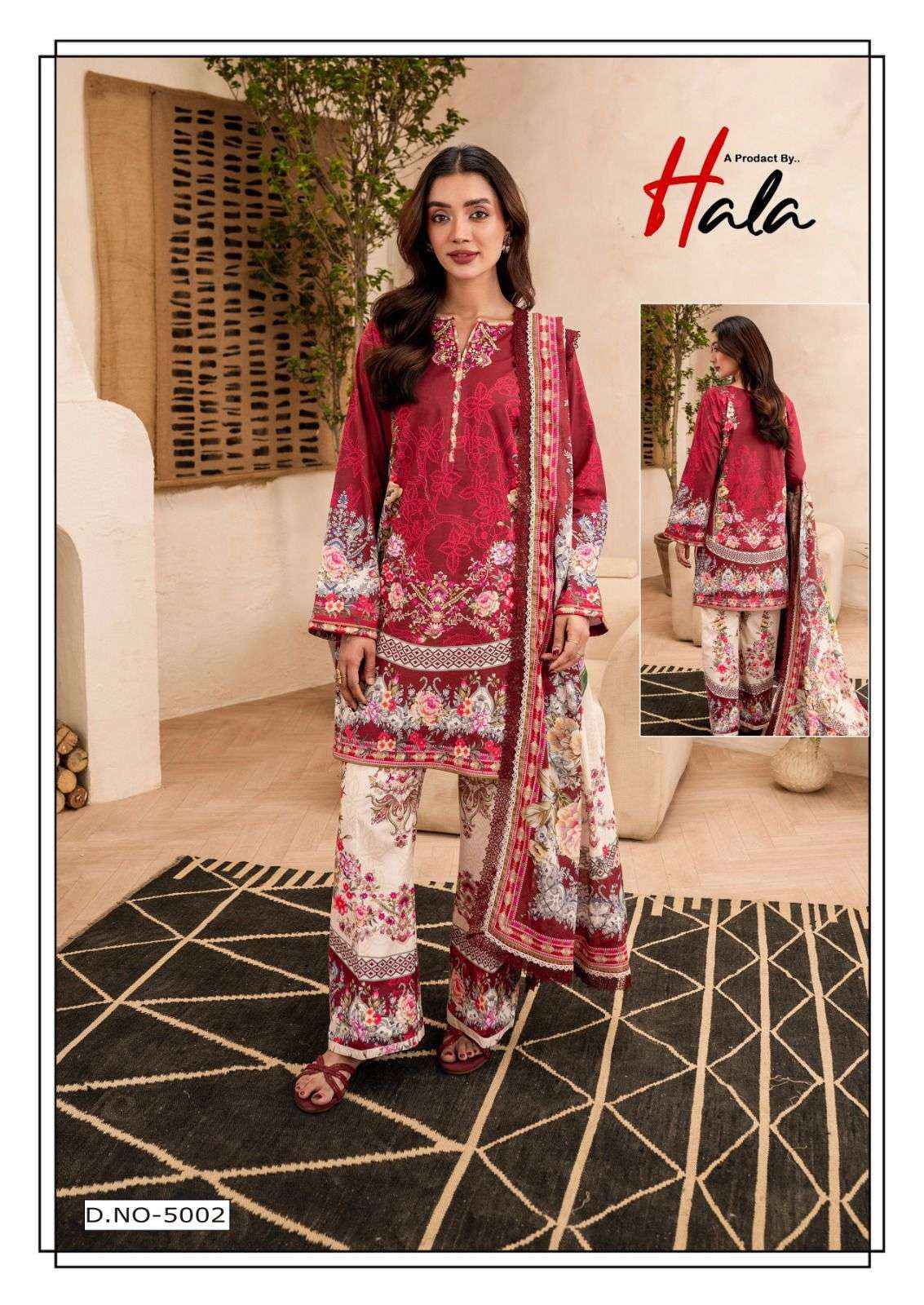 Hala Ramsha Vol 5 Cotton Dress Material 6 pcs Catalogue
