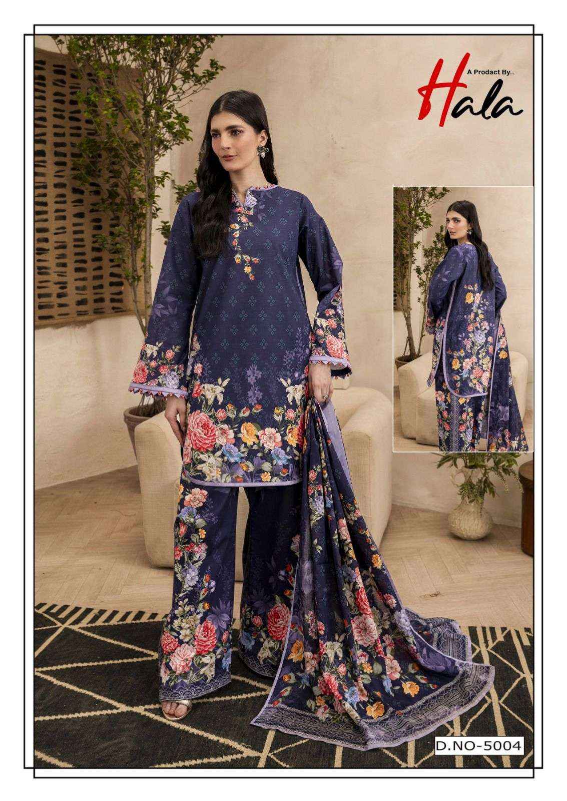 Hala Ramsha Vol 5 Cotton Dress Material 6 pcs Catalogue