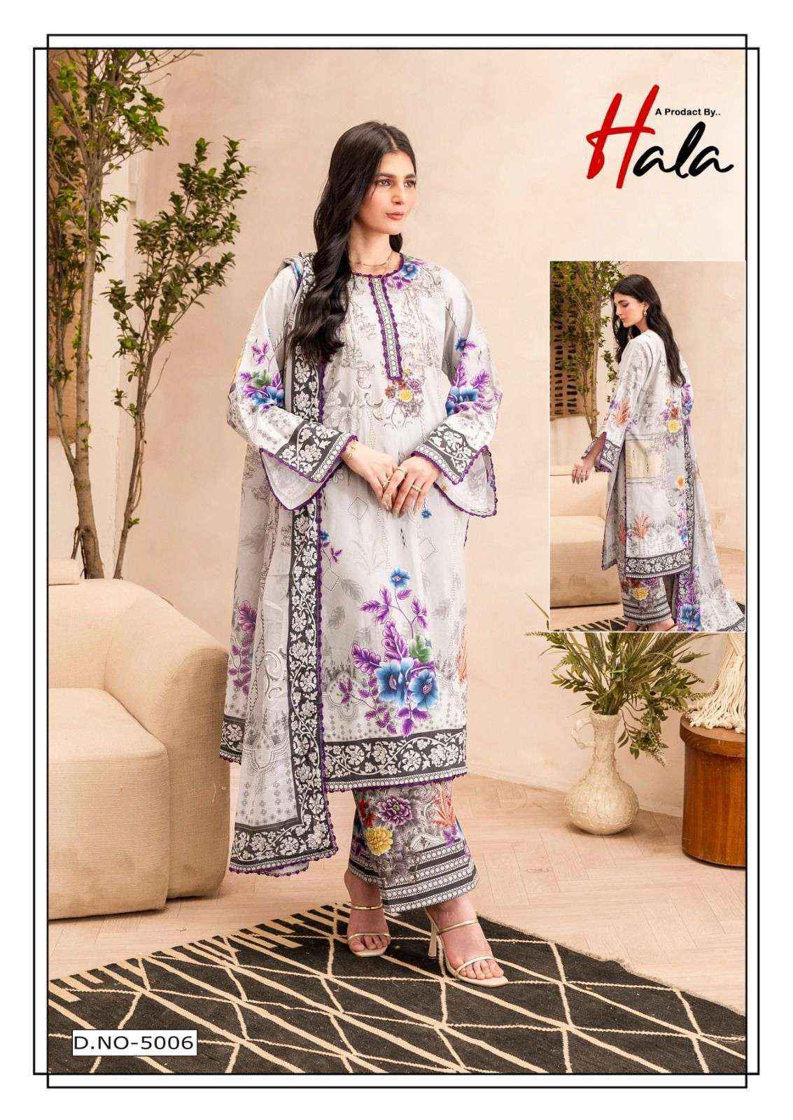 Hala Ramsha Vol 5 Cotton Dress Material 6 pcs Catalogue