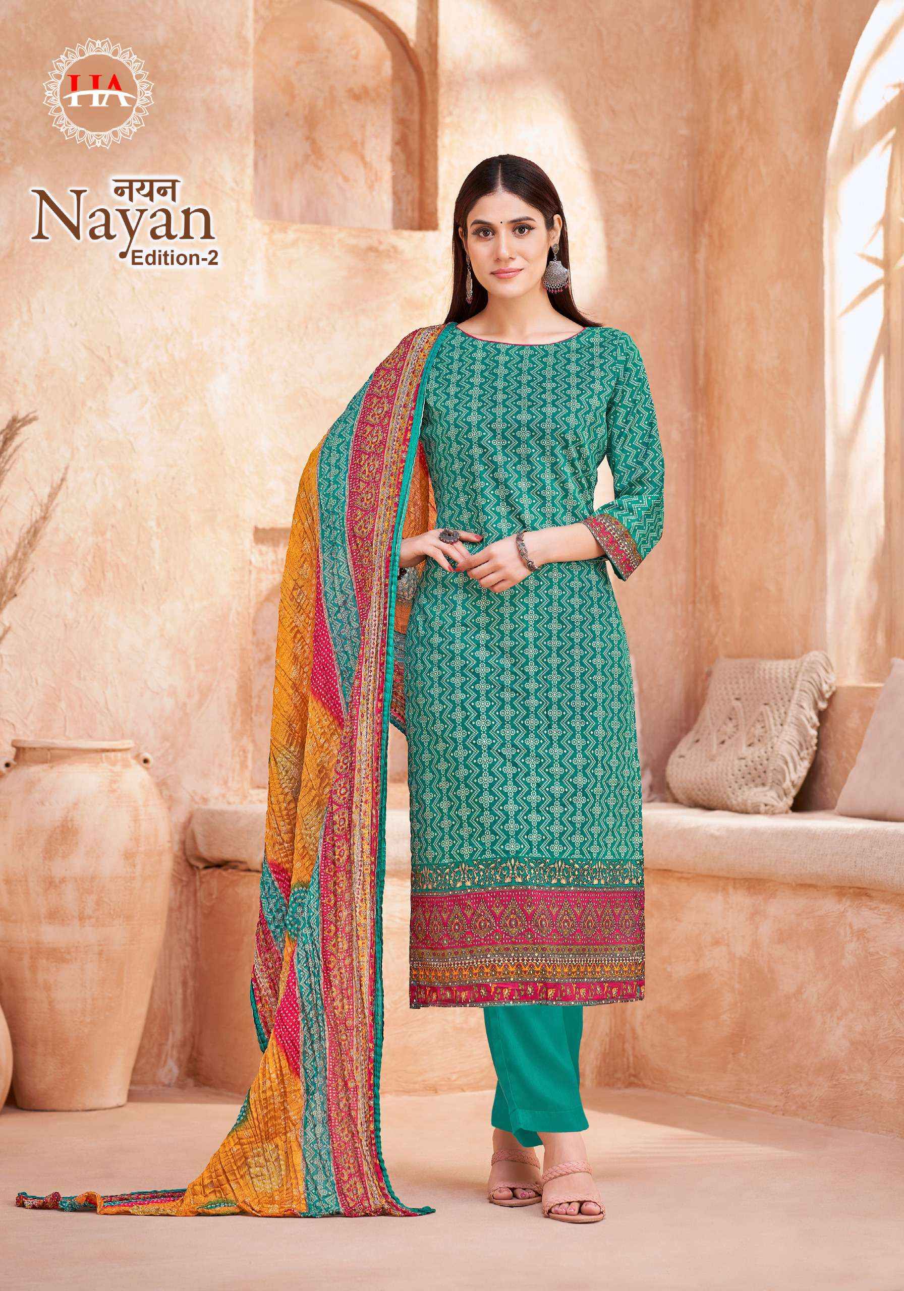 Harshit Fashion Hub Nayan Edition 2 Jam Cotton Dress Material 8 pcs Catalogue