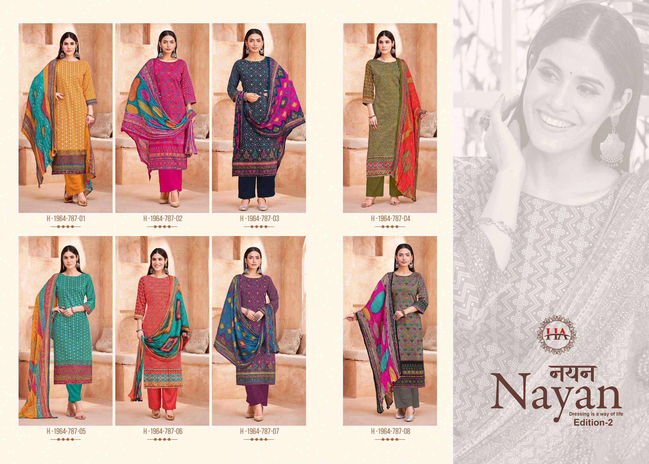 Harshit Fashion Hub Nayan Edition 2 Jam Cotton Dress Material 8 pcs Catalogue