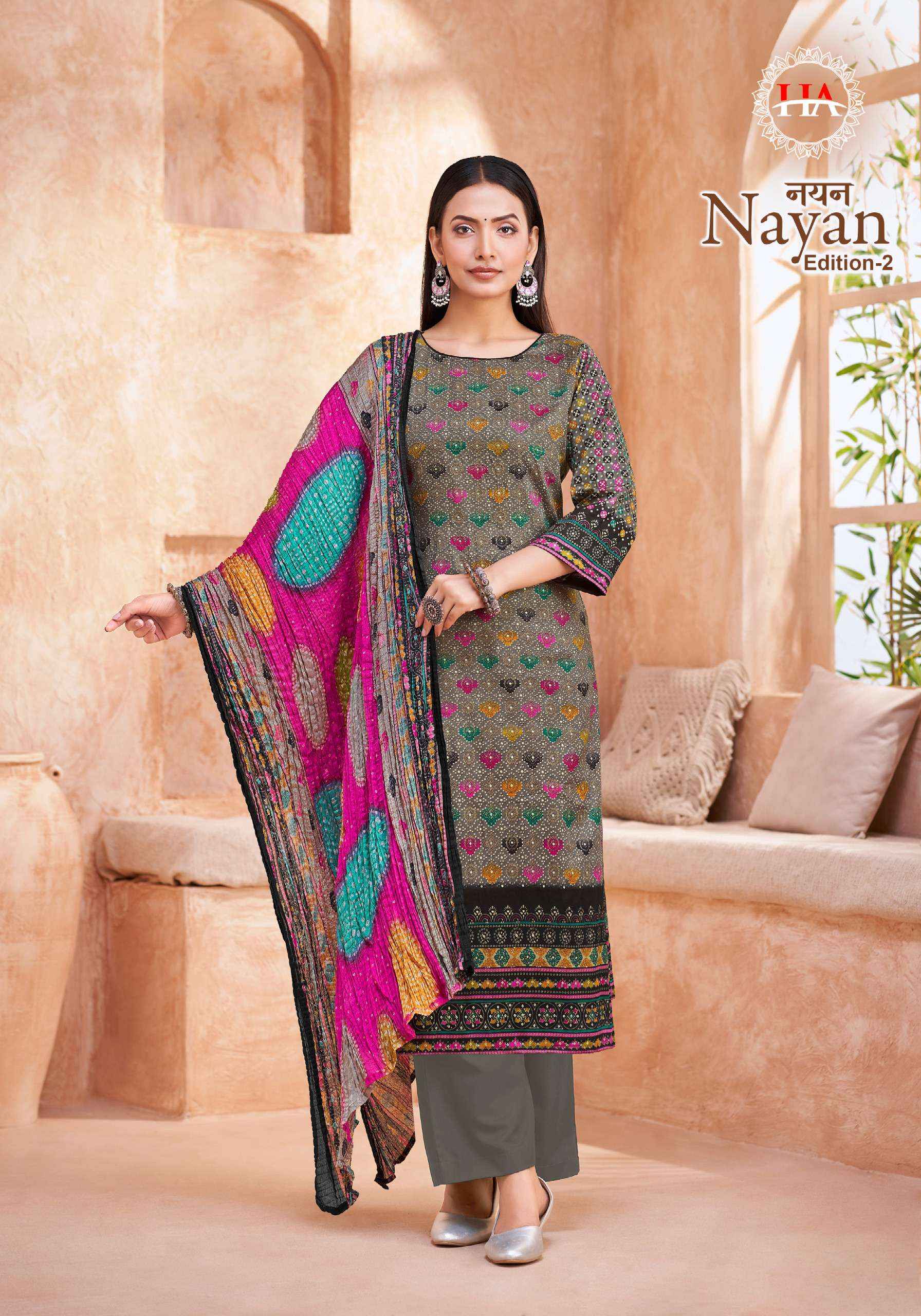 Harshit Fashion Hub Nayan Edition 2 Jam Cotton Dress Material 8 pcs Catalogue