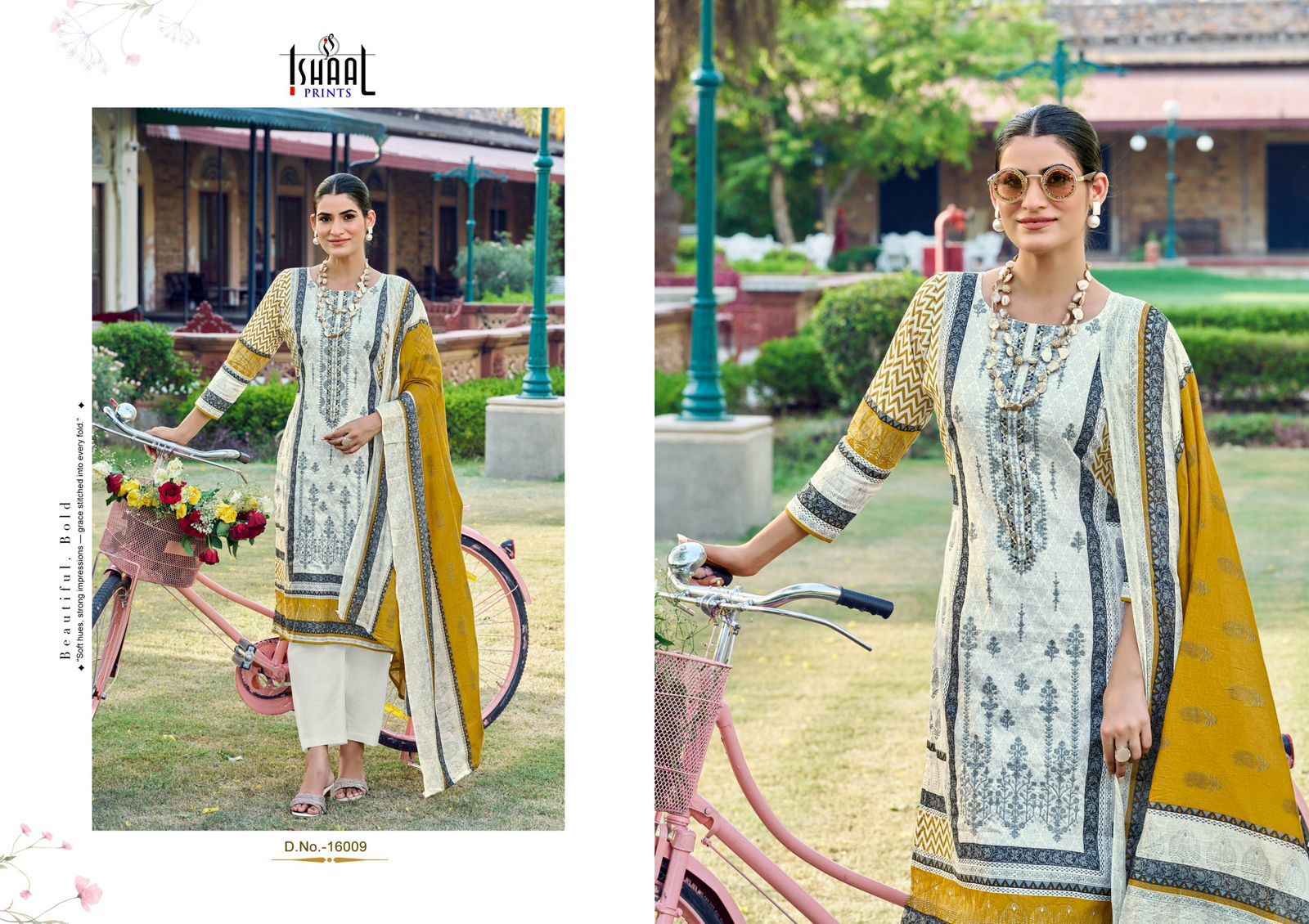Ishaal Embroidered Vol 16 Lawn Cotton Dress Material 10 pcs Catalogue