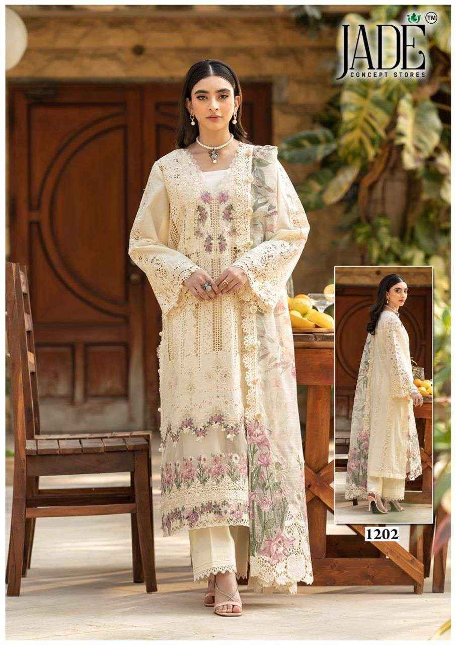 Jade Bin Saeed Heavy Luxury Vol 12 Readymade Cotton Dress 6 pcs Catalogue