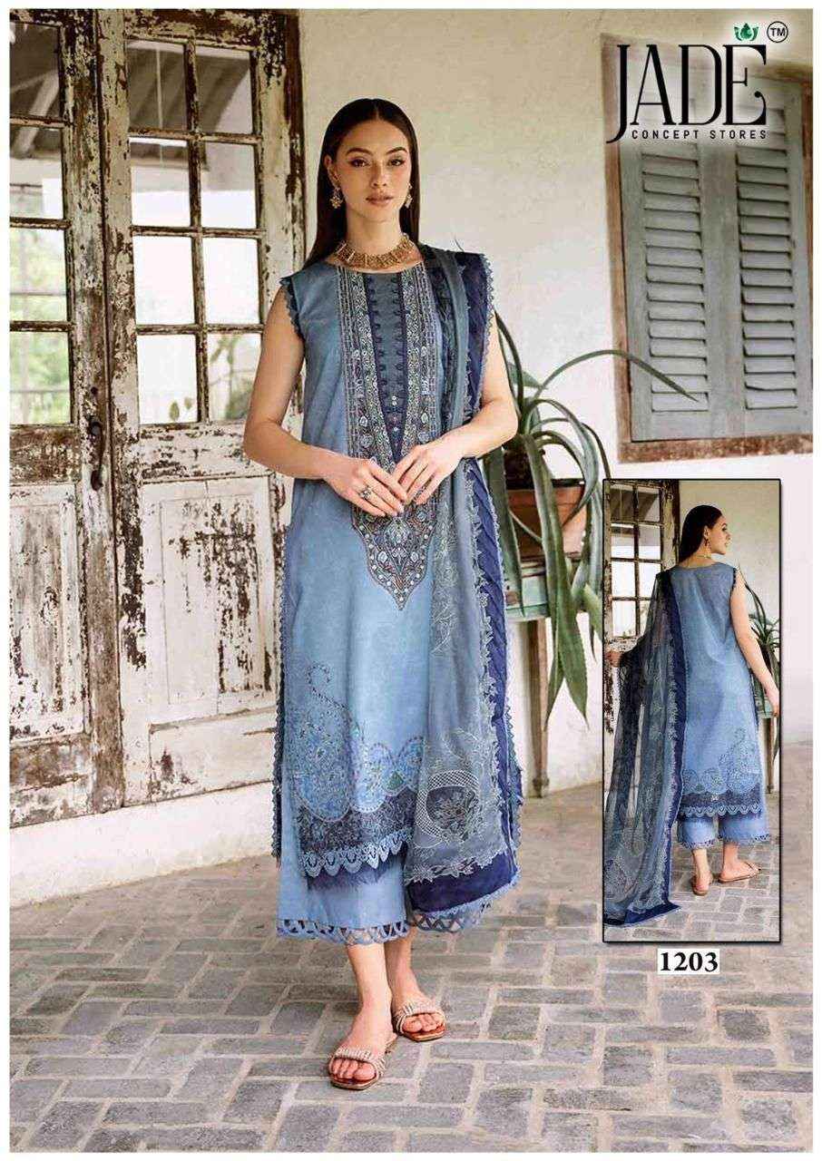 Jade Bin Saeed Heavy Luxury Vol 12 Readymade Cotton Dress 6 pcs Catalogue