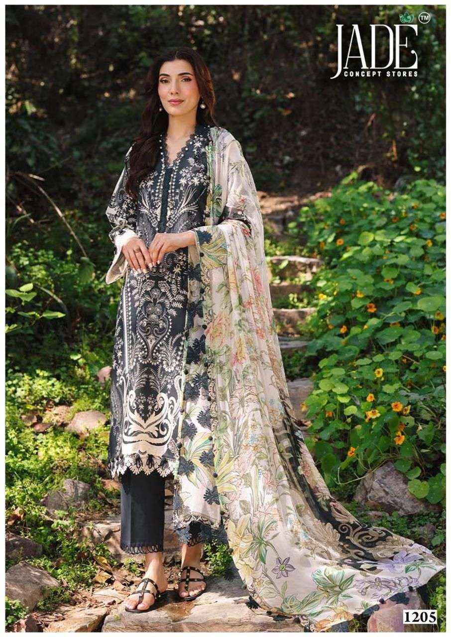 Jade Bin Saeed Heavy Luxury Vol 12 Readymade Cotton Dress 6 pcs Catalogue