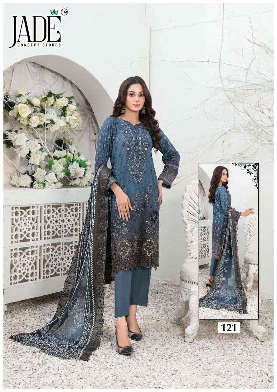 Jade Chevron Vol 13 Cotton Dress Material 6 Pc Catalog