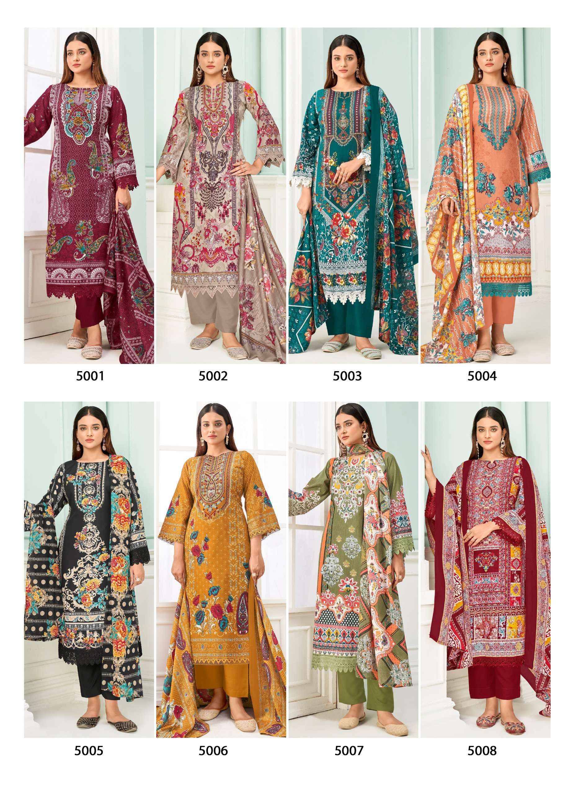 Jash Qurbat Vol 5 Cotton Dress Material 8 pcs Catalogue