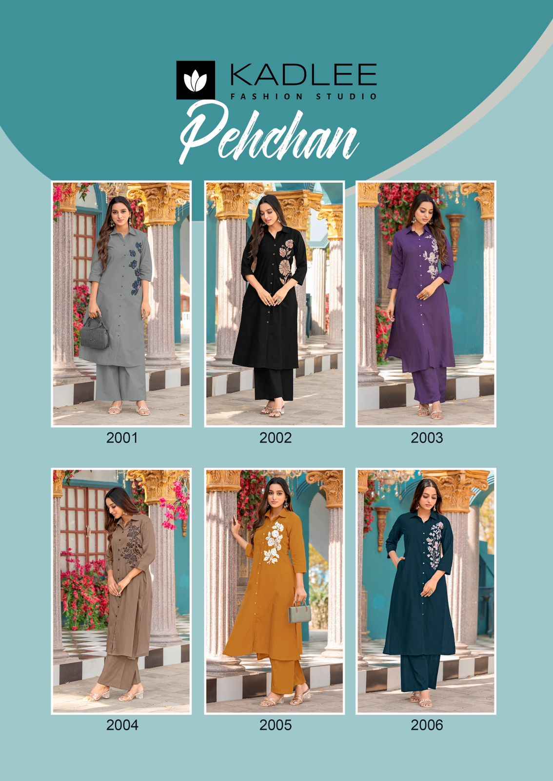 Kadlee Pehchan Rayon Kurti With Bottom 6 pcs Catalogue