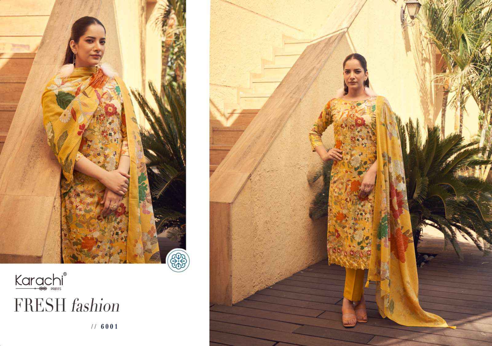 Karachi Prints Rishta Lawn Cotton Dress Material 3 pcs Catalogue