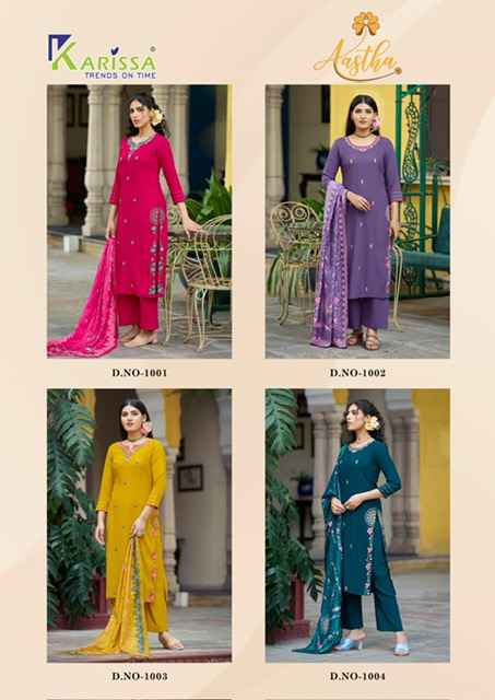 Karissa Aastha Liva Rayon Kurti Combo 4 pcs Catalogue