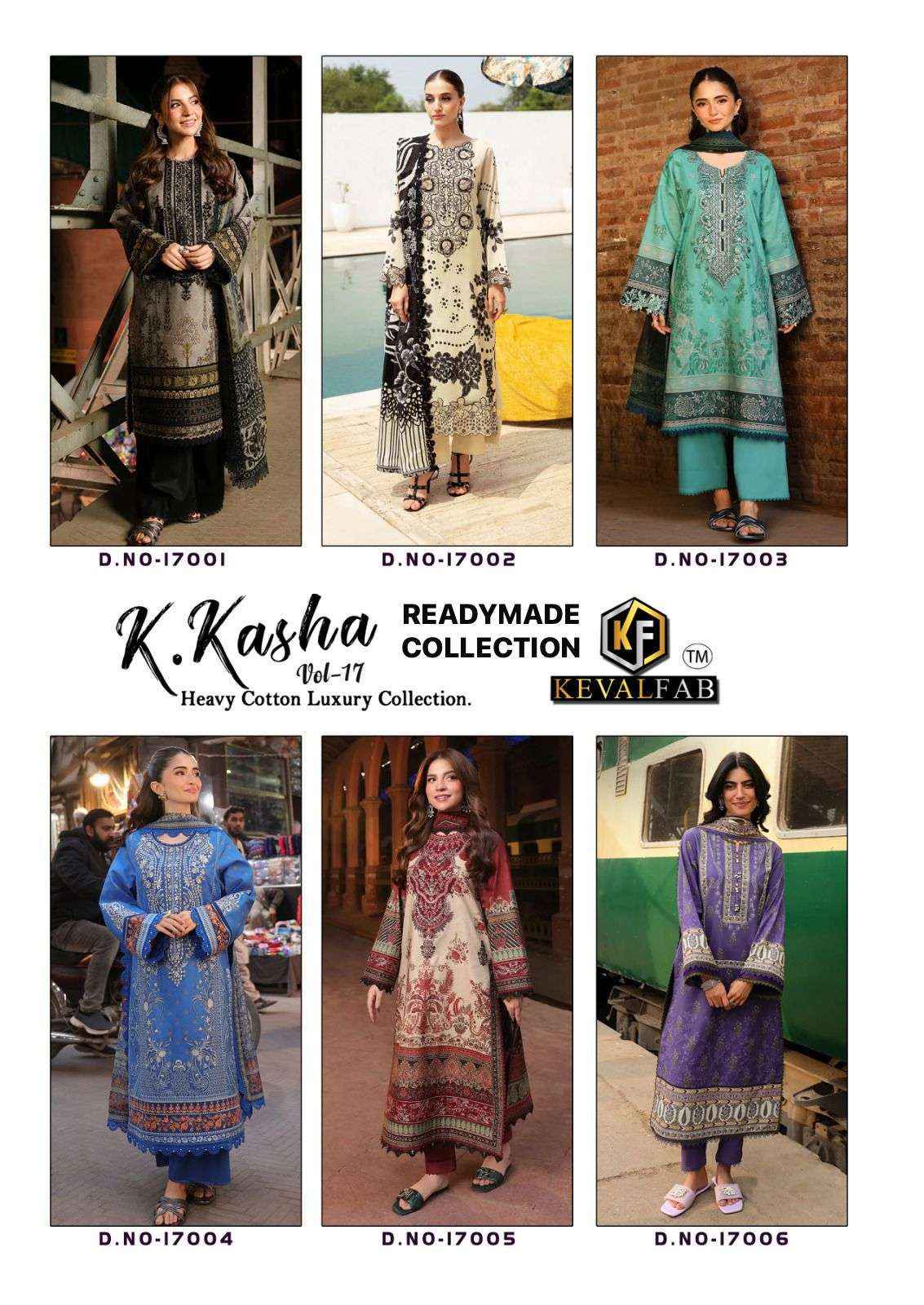 Keval Fab K Kasha Vol 17 Readymade Cotton Dress 6 pcs Cataloge