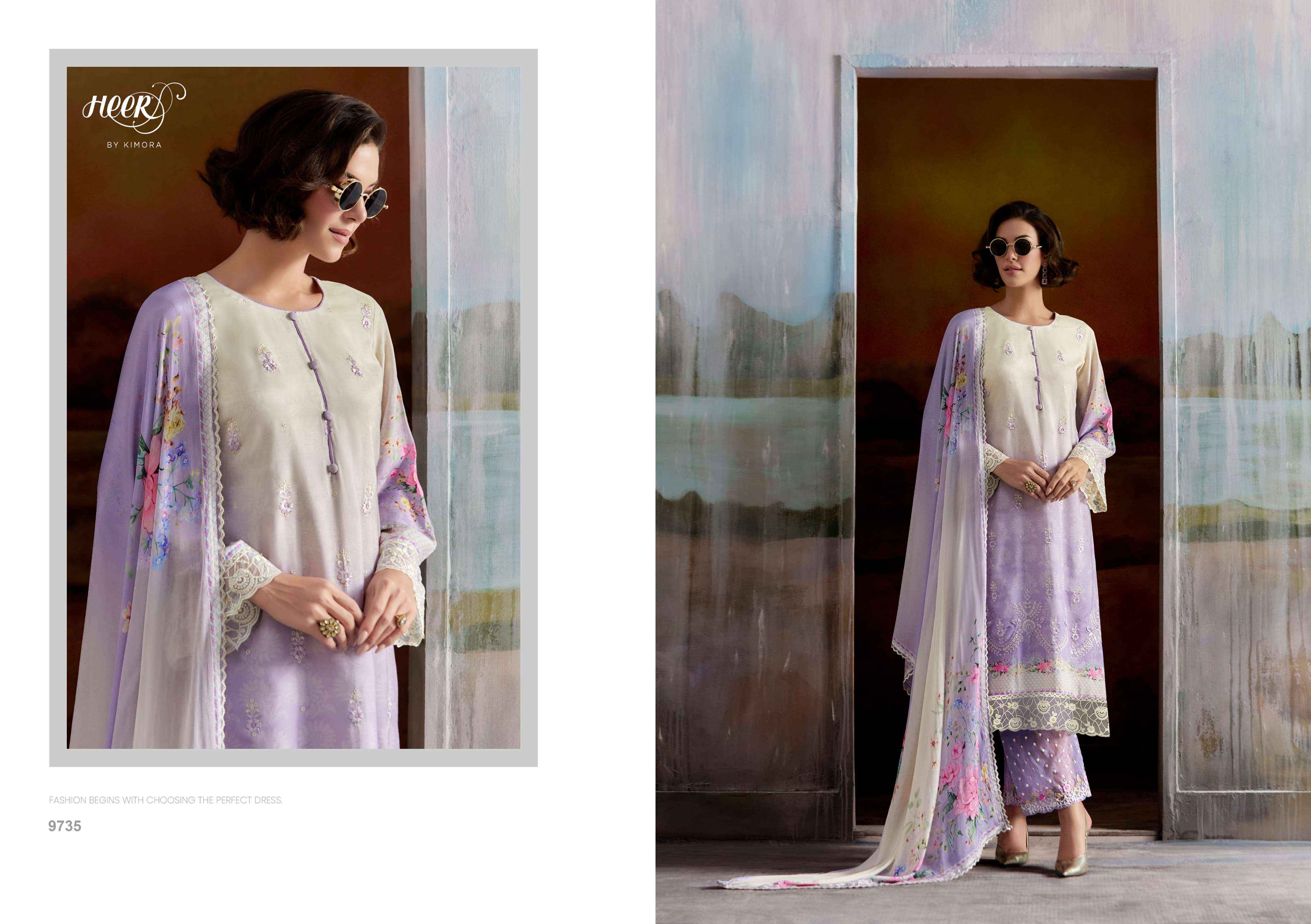 Kimora Heer Aashiqi Vol 217 Musline Dress Material 6 pcs Catalogue
