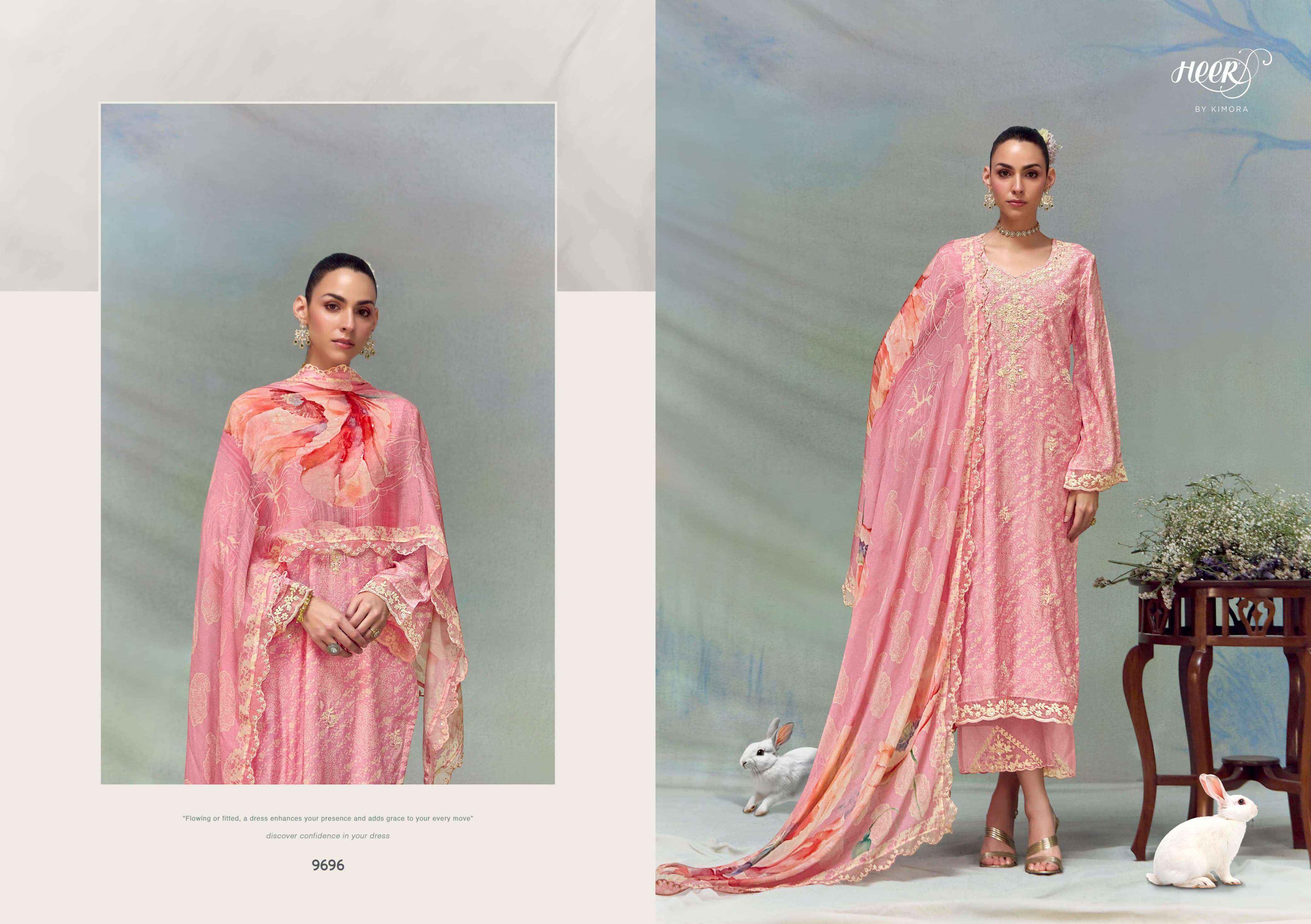 Kimora Heer Florence Vol 213 Musline Dress Material 6 pcs Catalogue
