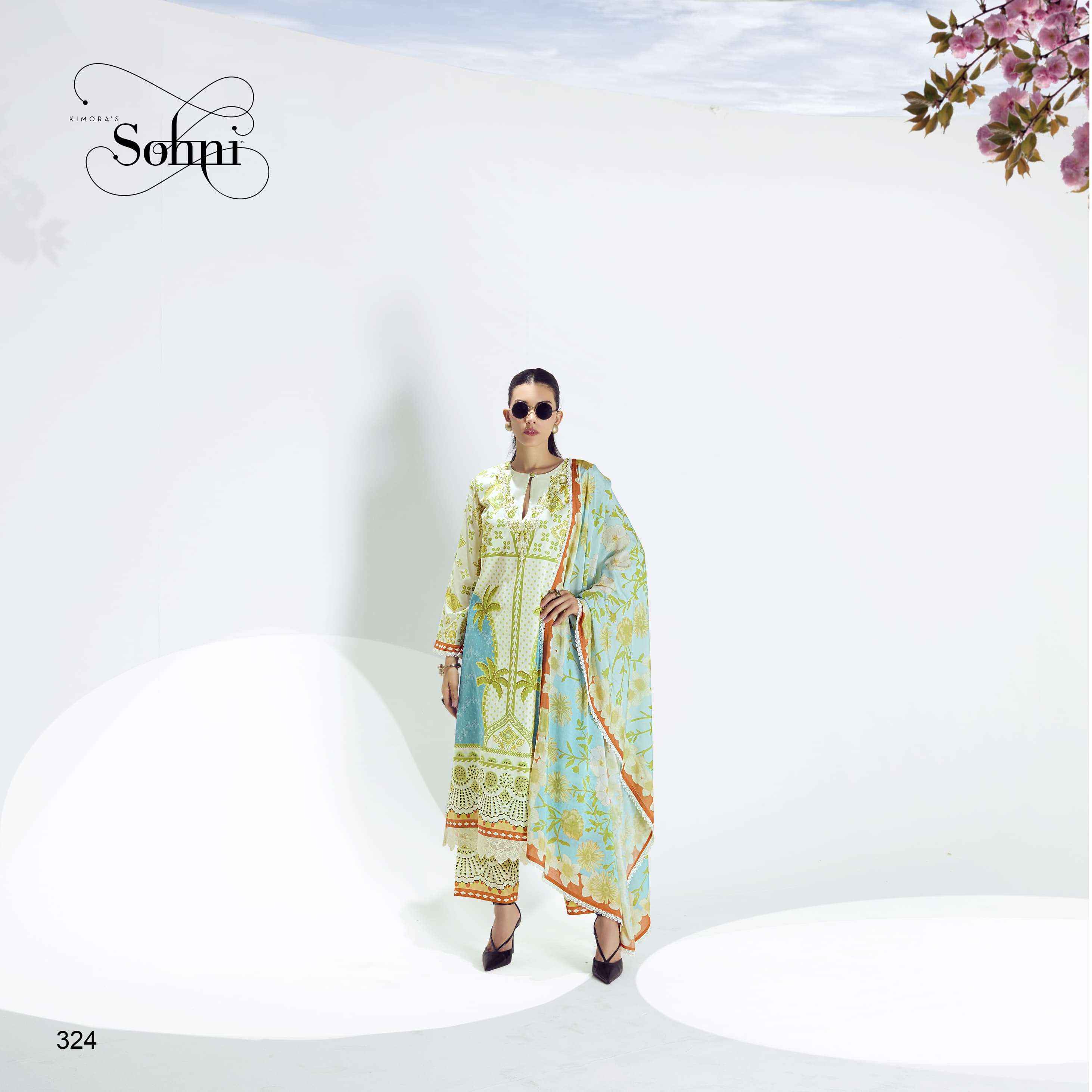 Kimora Sohni Breeze Vol 25 Lawn Cotton Dress Material 4 pcs Catalogue