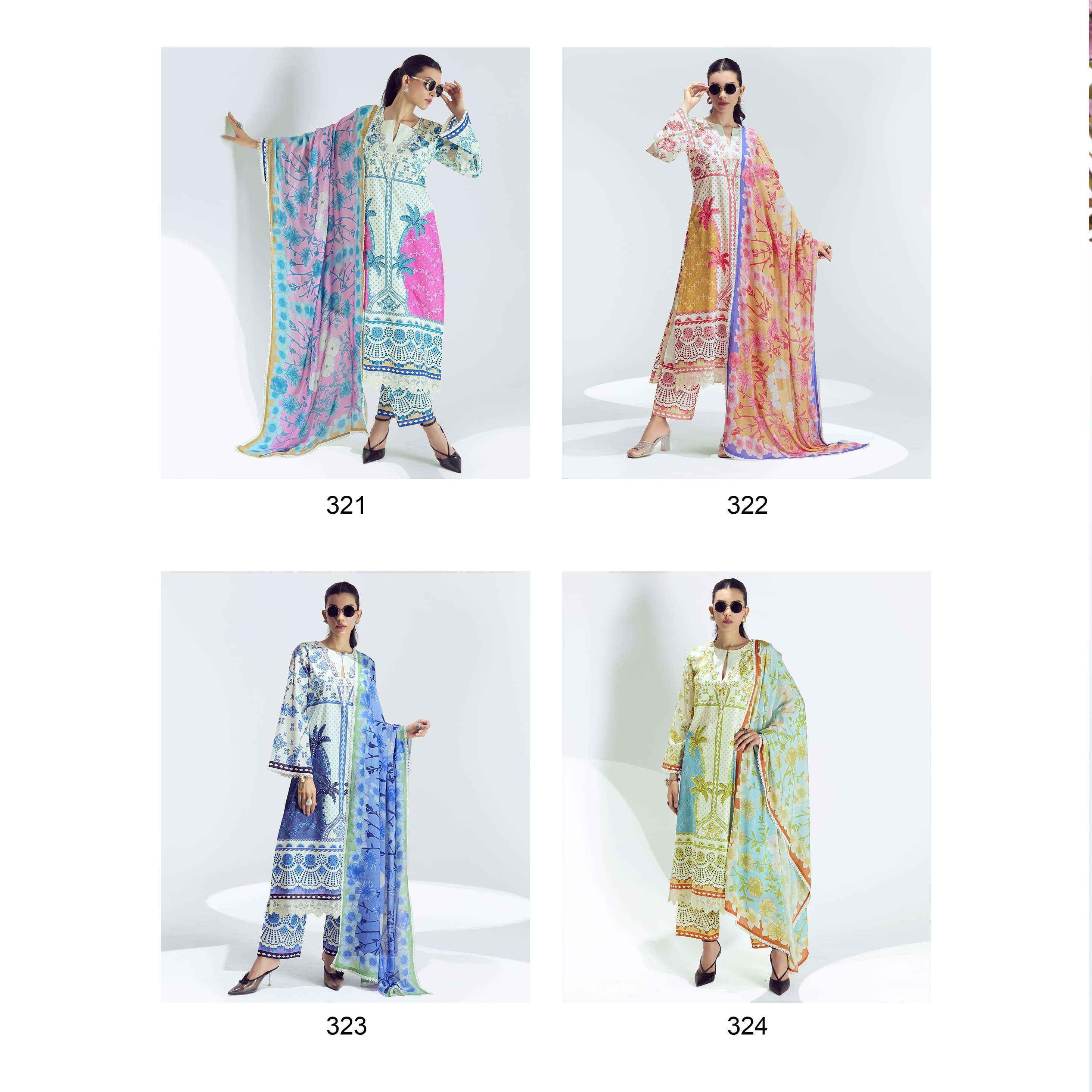 Kimora Sohni Breeze Vol 25 Lawn Cotton Dress Material 4 pcs Catalogue