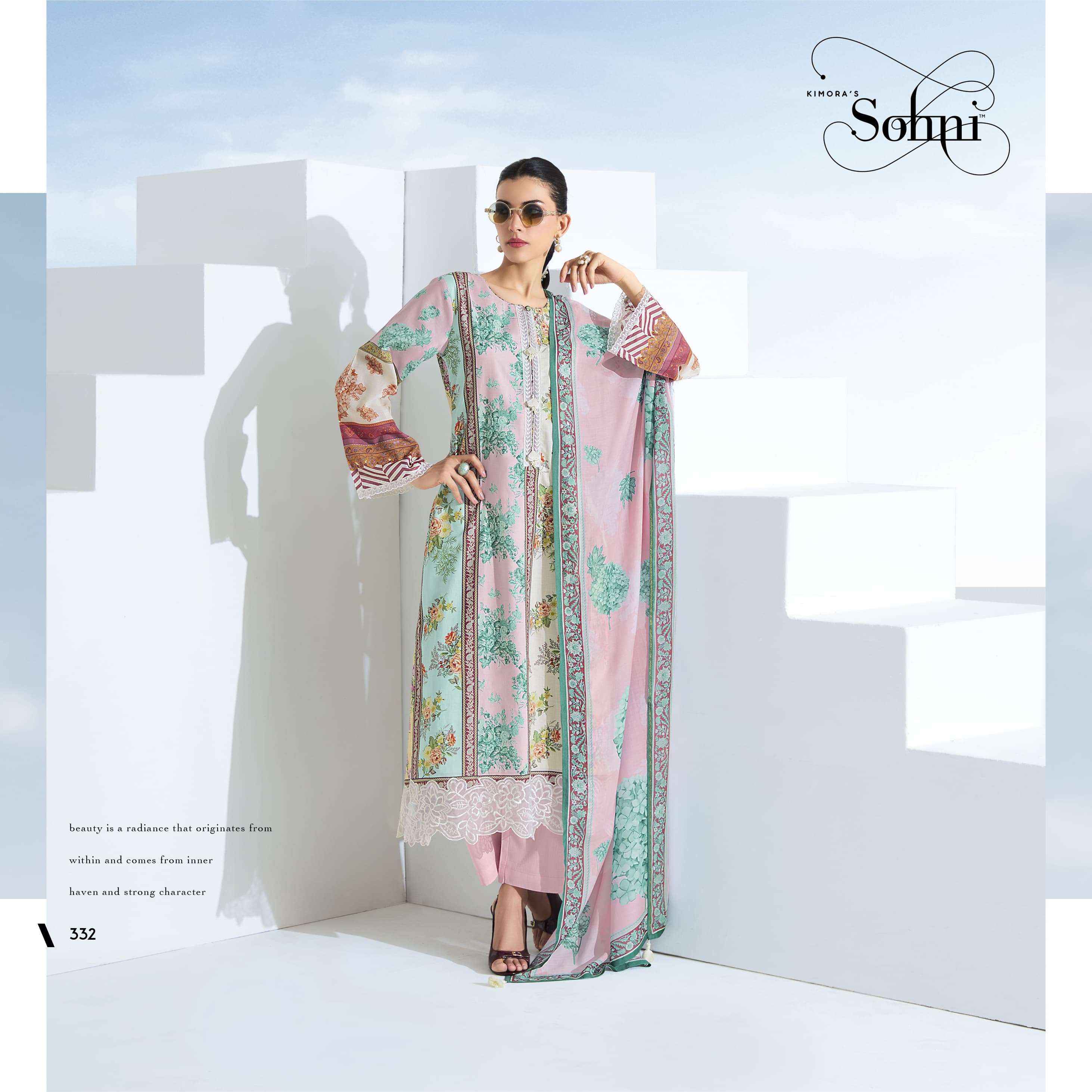 Kimora Sohni Rhythm Vol 26 Lawn Cotton Dress Material 4 pcs Catalogue