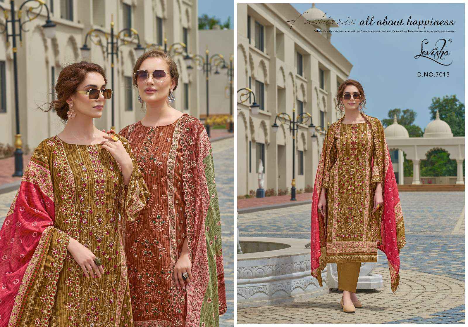 Levisha Madhubala Vol 7 Cambric Cotton Dress Material 8 pcs Catalogue
