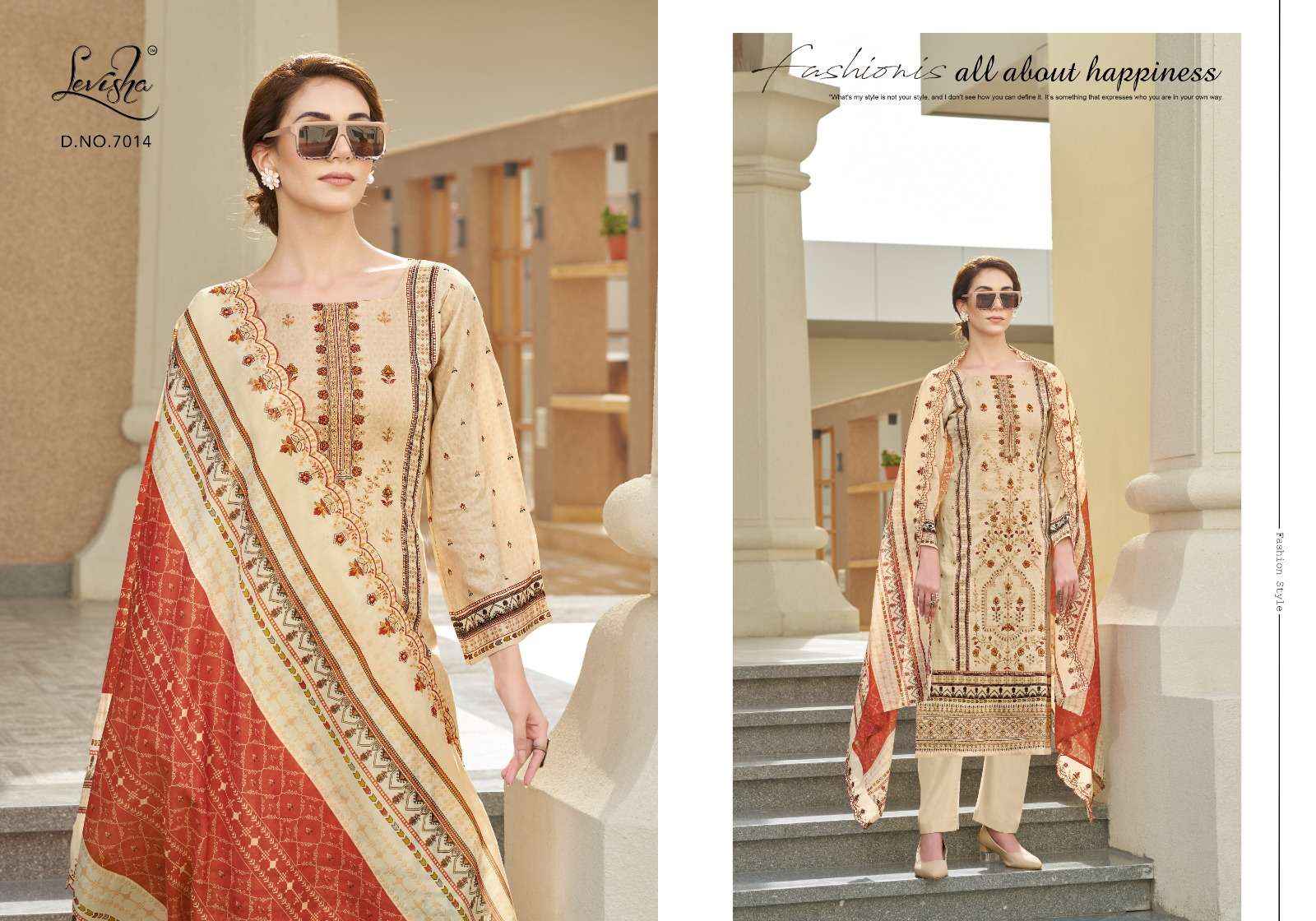 Levisha Madhubala Vol 7 Cambric Cotton Dress Material 8 pcs Catalogue