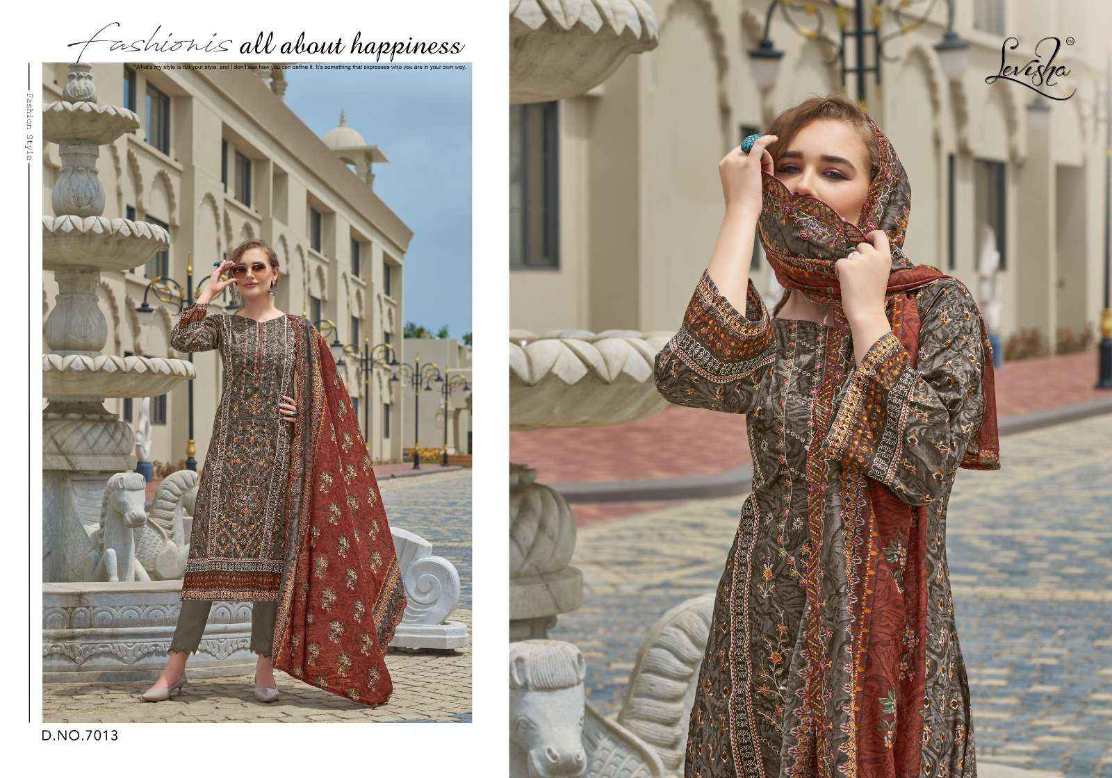Levisha Madhubala Vol 7 Cambric Cotton Dress Material 8 pcs Catalogue
