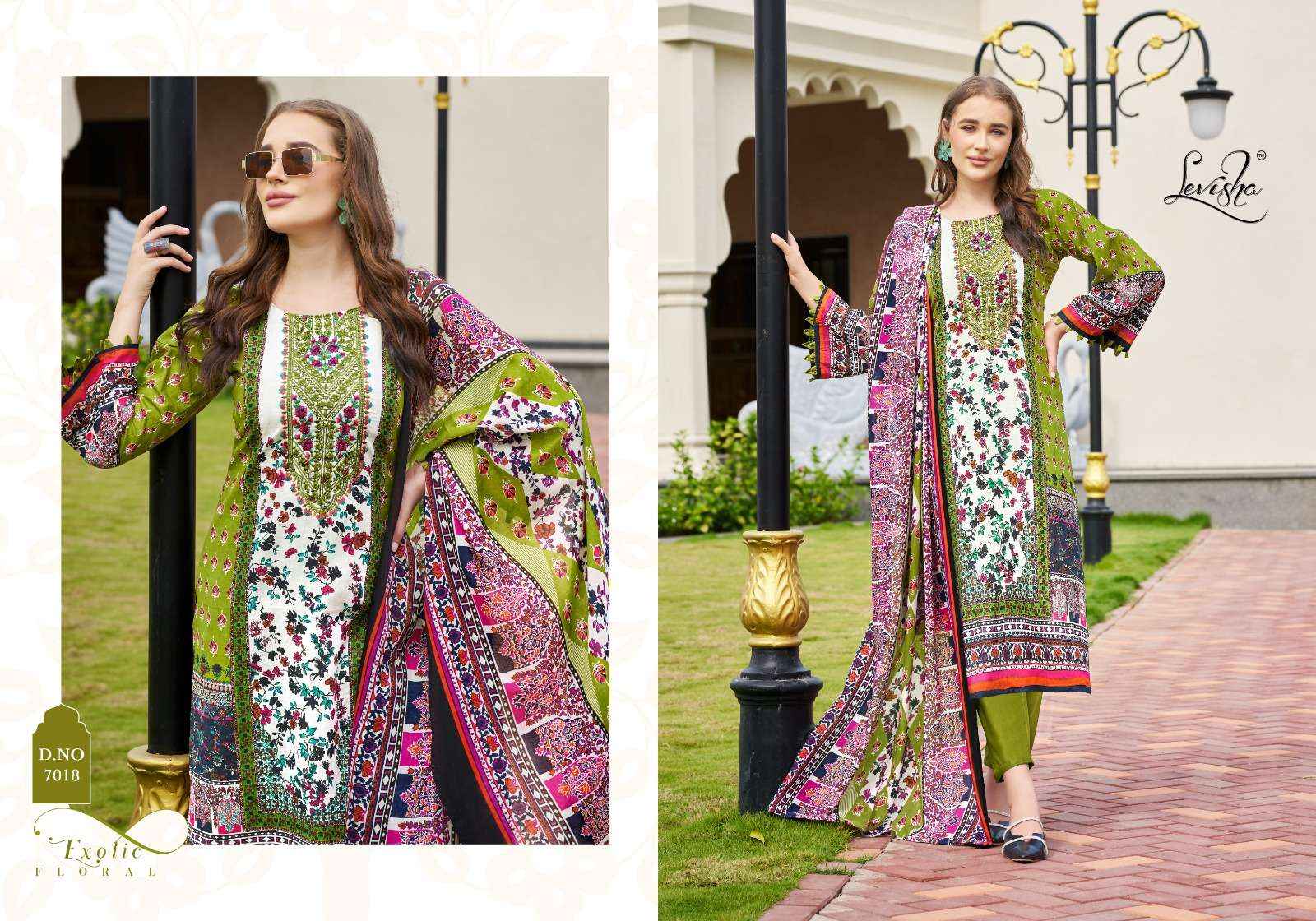 Levisha Mehnaaz Cotton Dress Material 8 pcs Catalogue