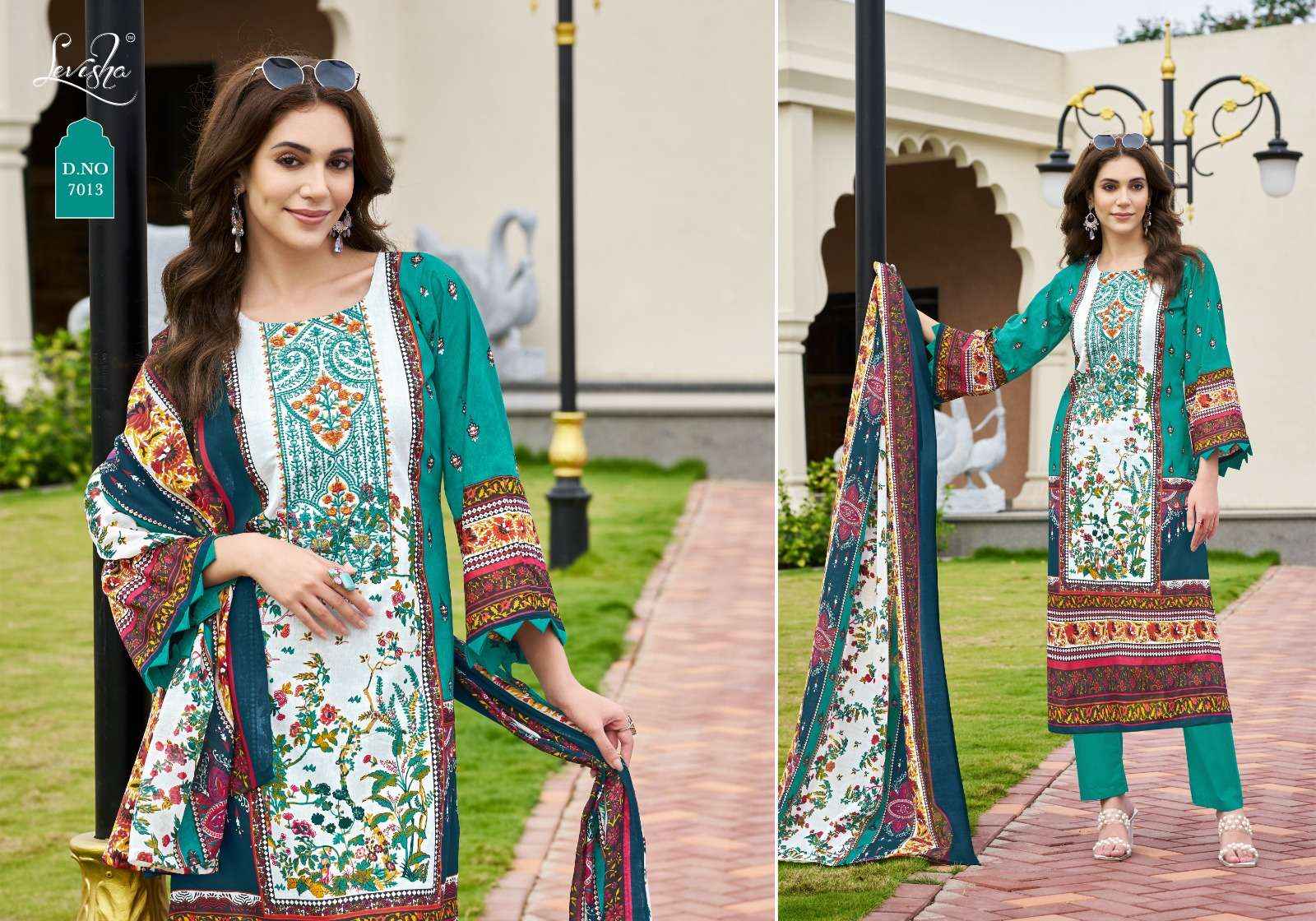 Levisha Mehnaaz Cotton Dress Material 8 pcs Catalogue