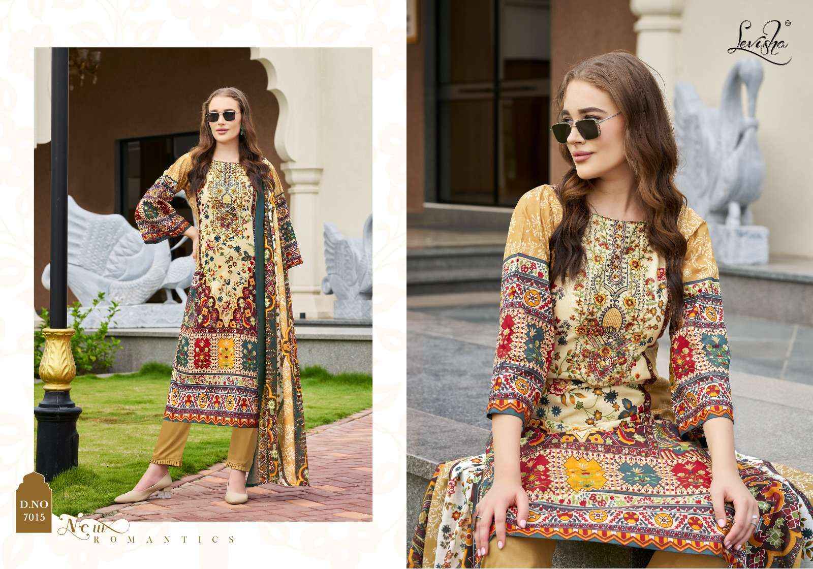 Levisha Mehnaaz Cotton Dress Material 8 pcs Catalogue