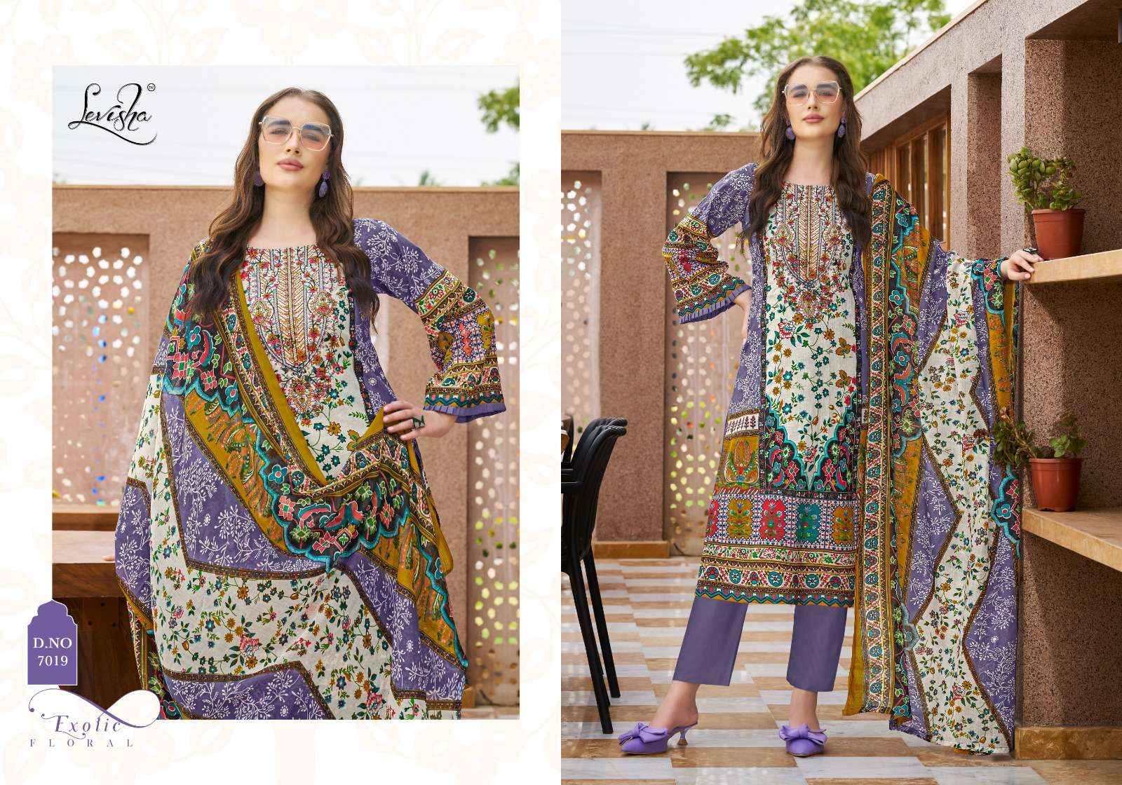 Levisha Mehnaaz Cotton Dress Material 8 pcs Catalogue