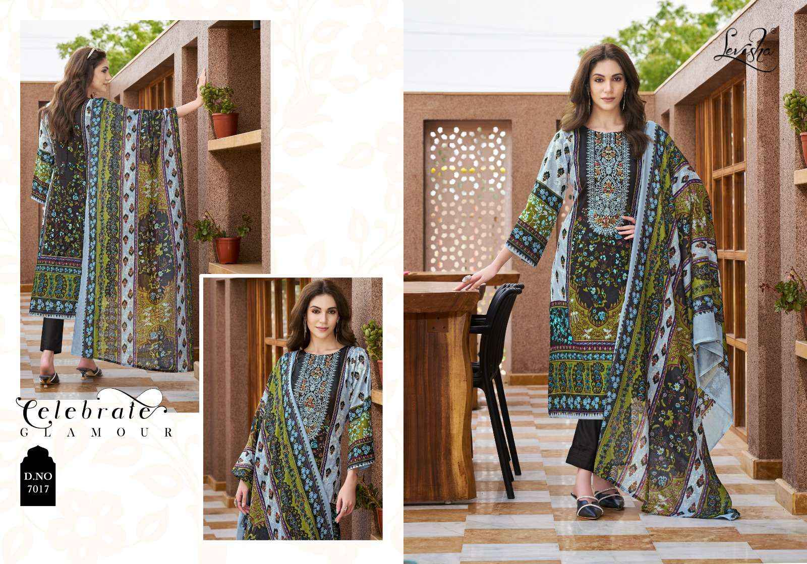 Levisha Mehnaaz Cotton Dress Material 8 pcs Catalogue